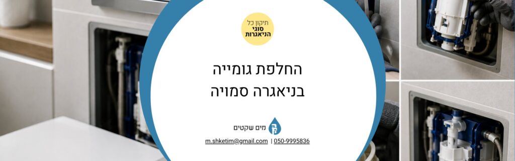 החלפת גומייה בניאגרה סמויה